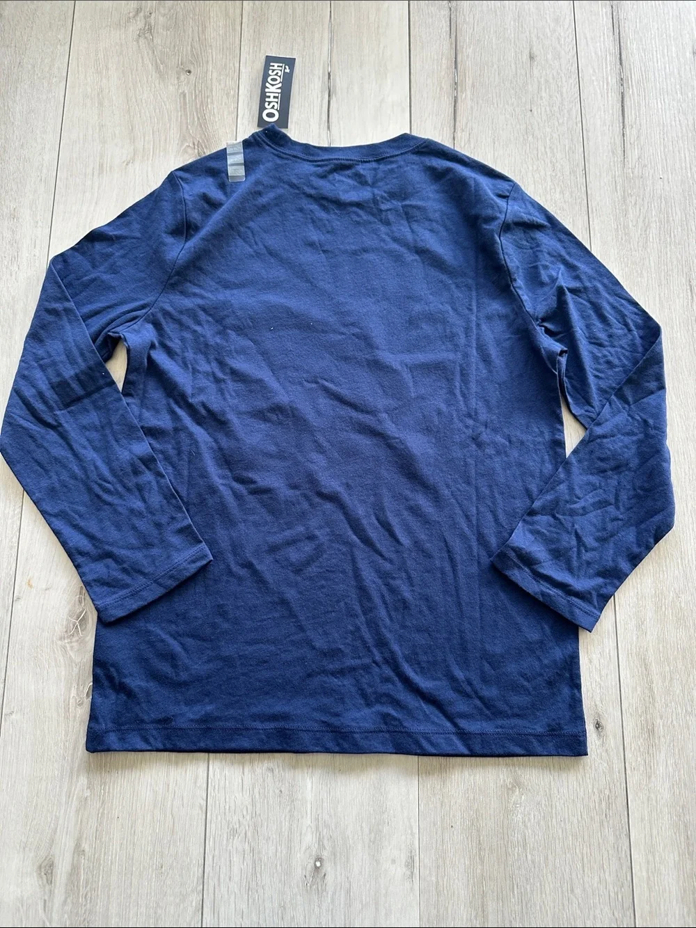 OshKosh B'gosh Graphic Long Sleeve Tee Blue Large NWT